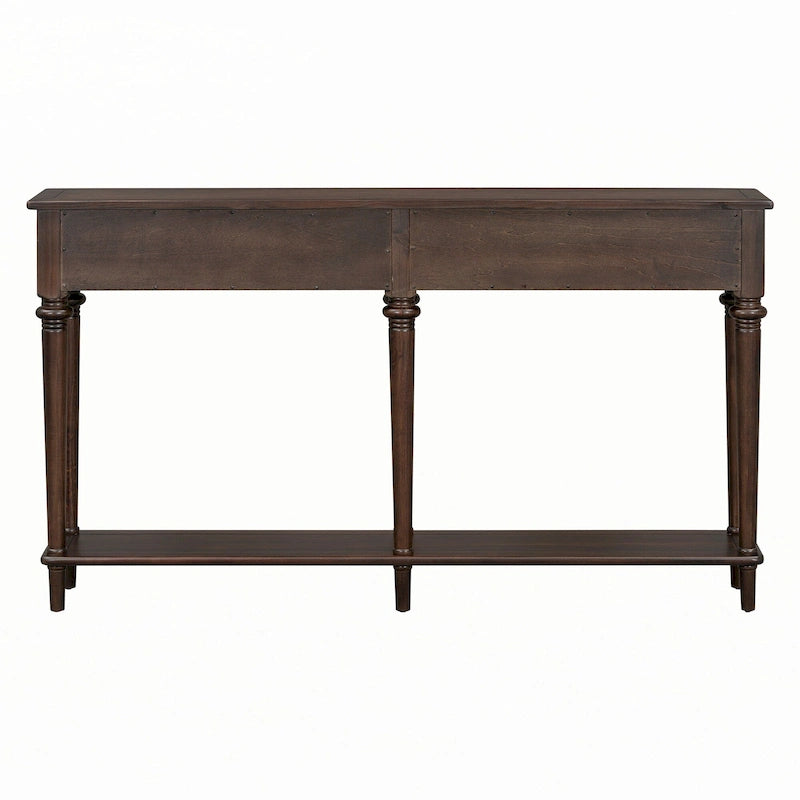 Entryway Table with 4 Drawers(Espresso)