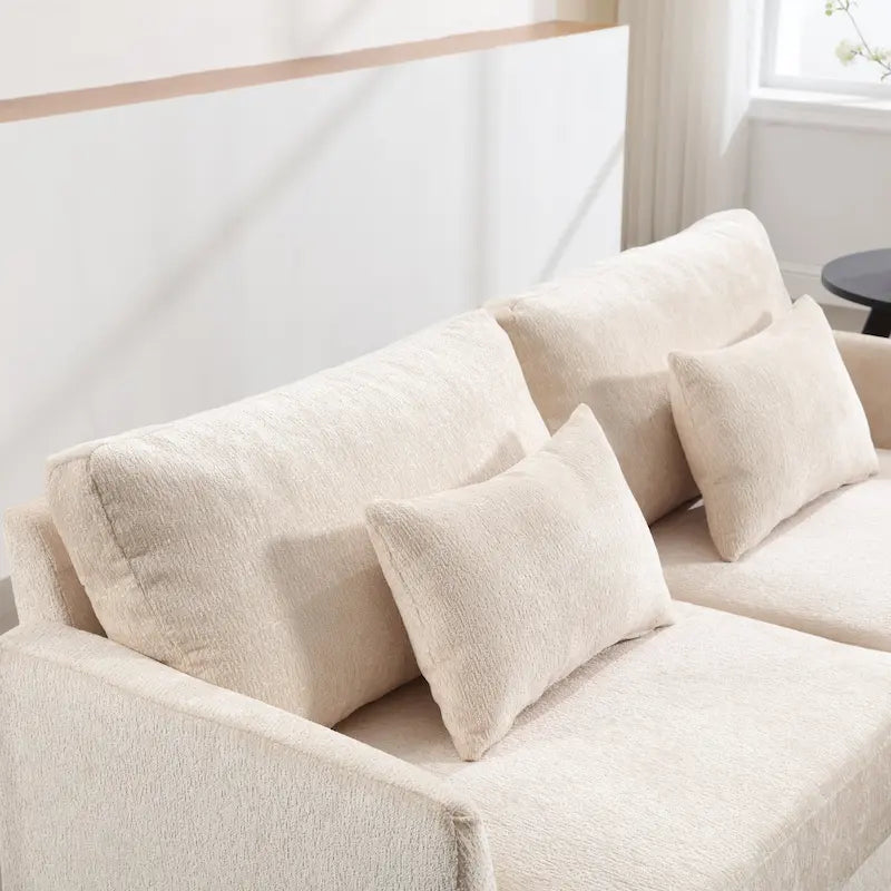 Modernes Zweisitzersofa aus Chenille – 62.68 x 68.90 x 31.89