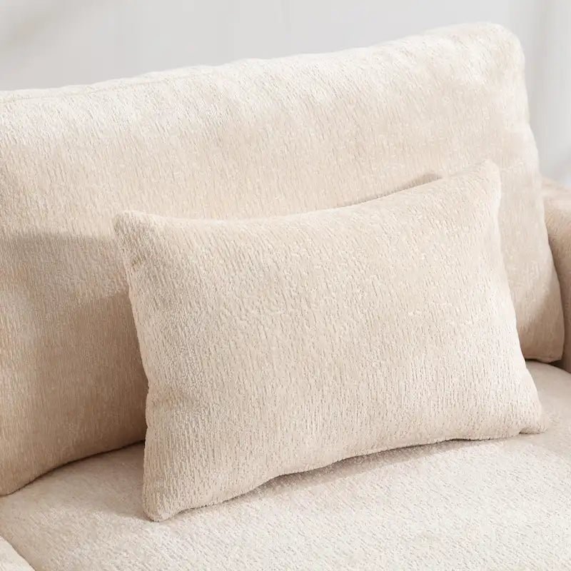 Modernes Zweisitzersofa aus Chenille – 62.68 x 68.90 x 31.89
