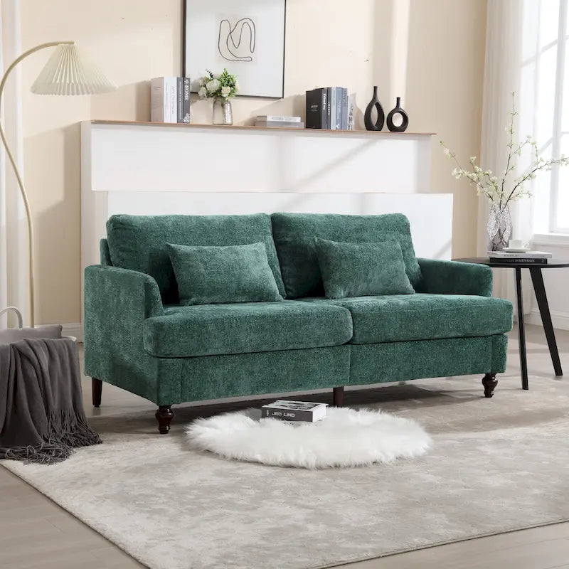 Modernes Zweisitzersofa aus Chenille – 62.68 x 68.90 x 31.89