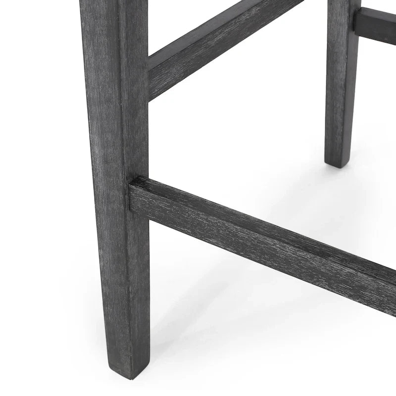 Fabric and Rubberwood 30.5 inch Barstools (Set of 2)