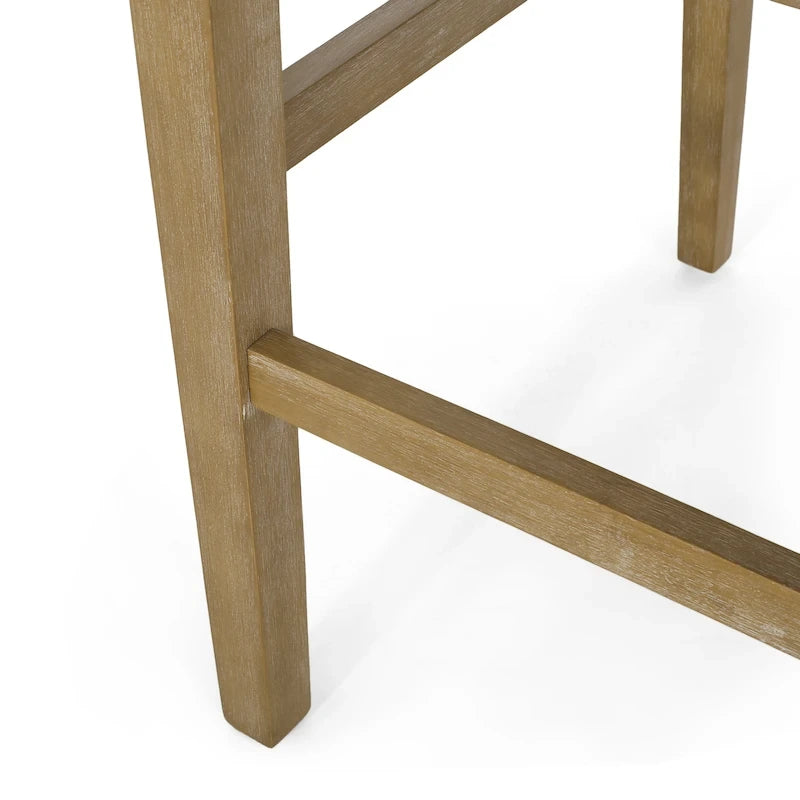 Fabric and Rubberwood 30.5 inch Barstools (Set of 2)