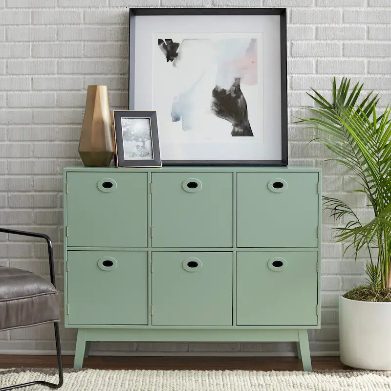 Mid-Century Modern 6-door Storage Cabinet