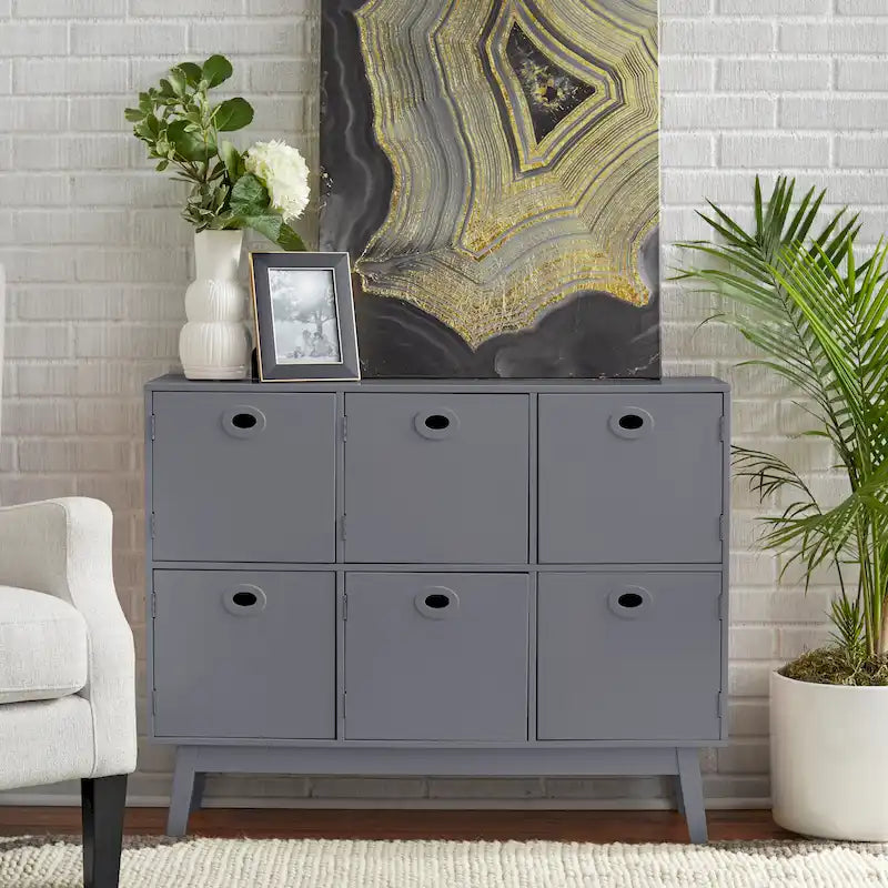 Mid-Century Modern 6-door Storage Cabinet