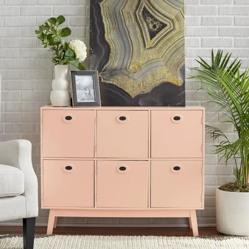 Mid-Century Modern 6-door Storage Cabinet