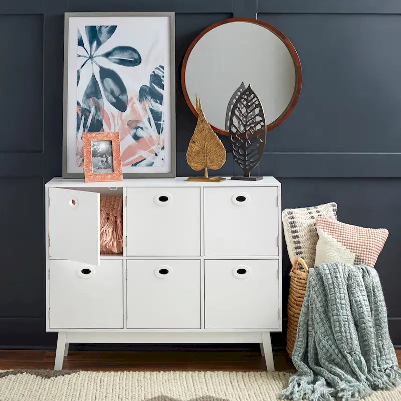 Mid-Century Modern 6-door Storage Cabinet