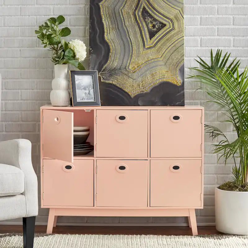 Mid-Century Modern 6-door Storage Cabinet