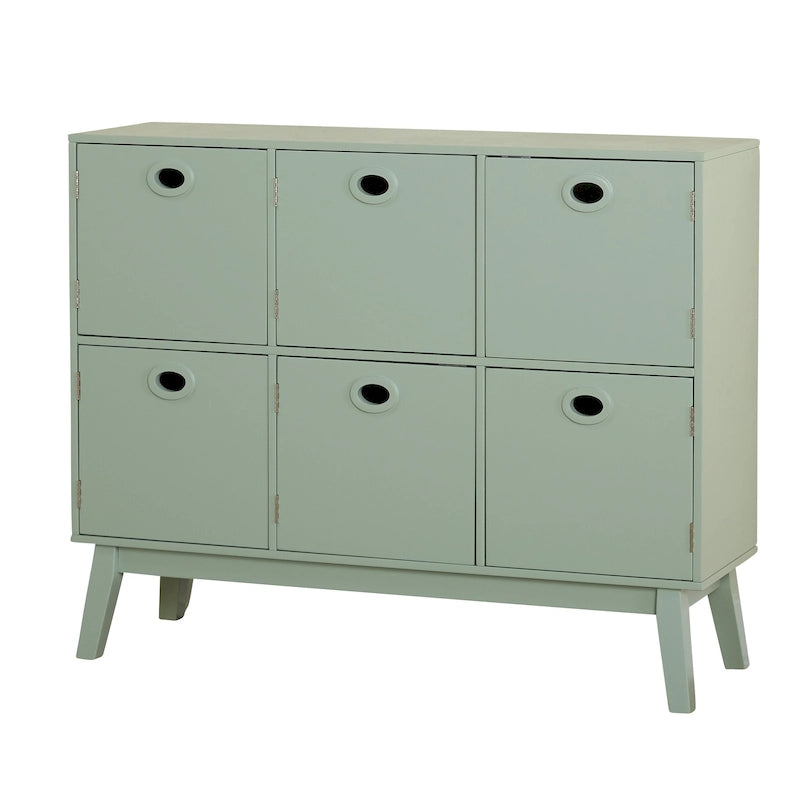 Mid-Century Modern 6-door Storage Cabinet