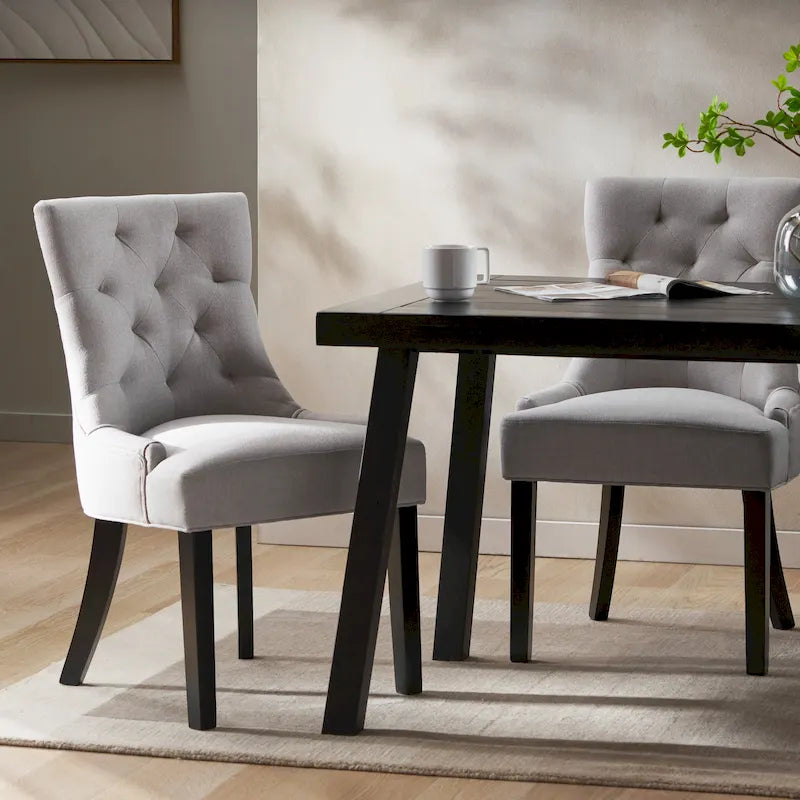 Contemporary Tufted Dining Chairs (Set of 2) - 21.50 L x 25.00 W x 36.00 H