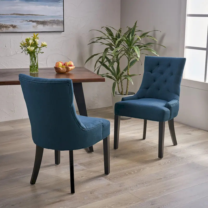 Contemporary Tufted Dining Chairs (Set of 2) - 21.50 L x 25.00 W x 36.00 H
