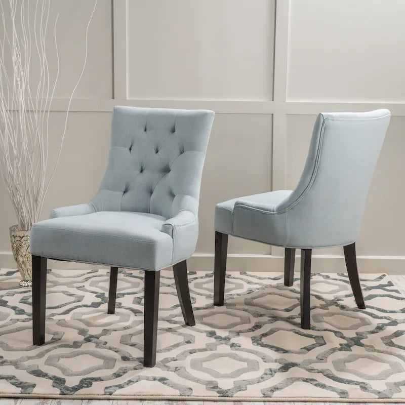 Contemporary Tufted Dining Chairs (Set of 2) - 21.50 L x 25.00 W x 36.00 H