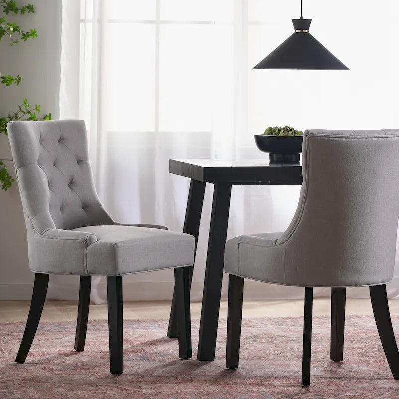 Contemporary Tufted Dining Chairs (Set of 2) - 21.50 L x 25.00 W x 36.00 H