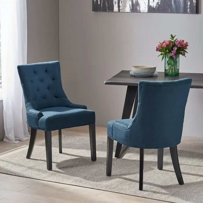 Contemporary Tufted Dining Chairs (Set of 2) - 21.50 L x 25.00 W x 36.00 H