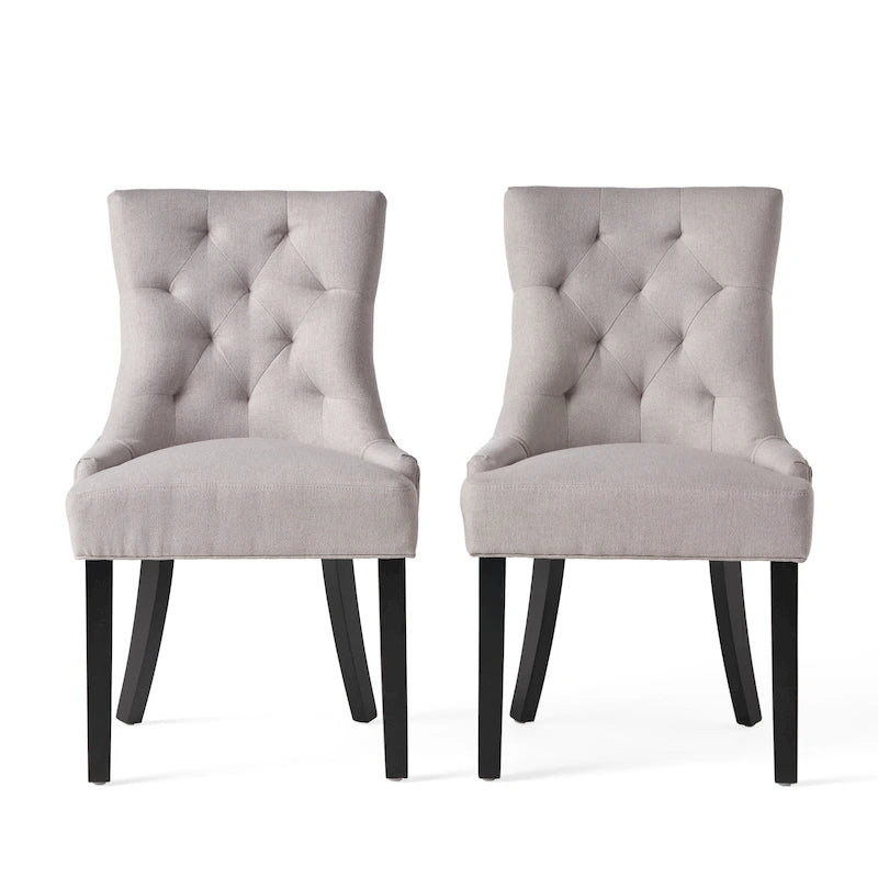 Contemporary Tufted Dining Chairs (Set of 2) - 21.50 L x 25.00 W x 36.00 H