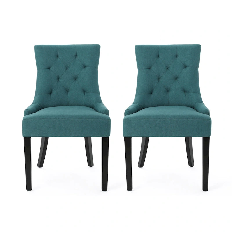 Contemporary Tufted Dining Chairs (Set of 2) - 21.50 L x 25.00 W x 36.00 H