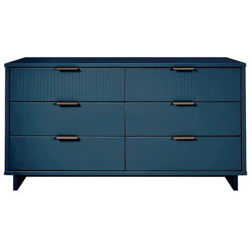 55.07 Modern Double Wide 6 Drawer Dresser