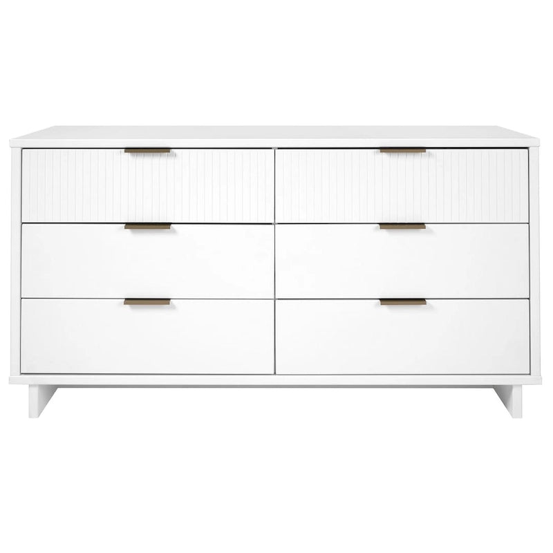 55.07 Modern Double Wide 6 Drawer Dresser