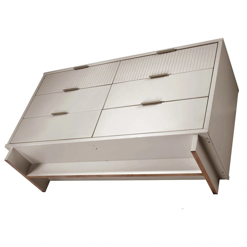55.07 Modern Double Wide 6 Drawer Dresser