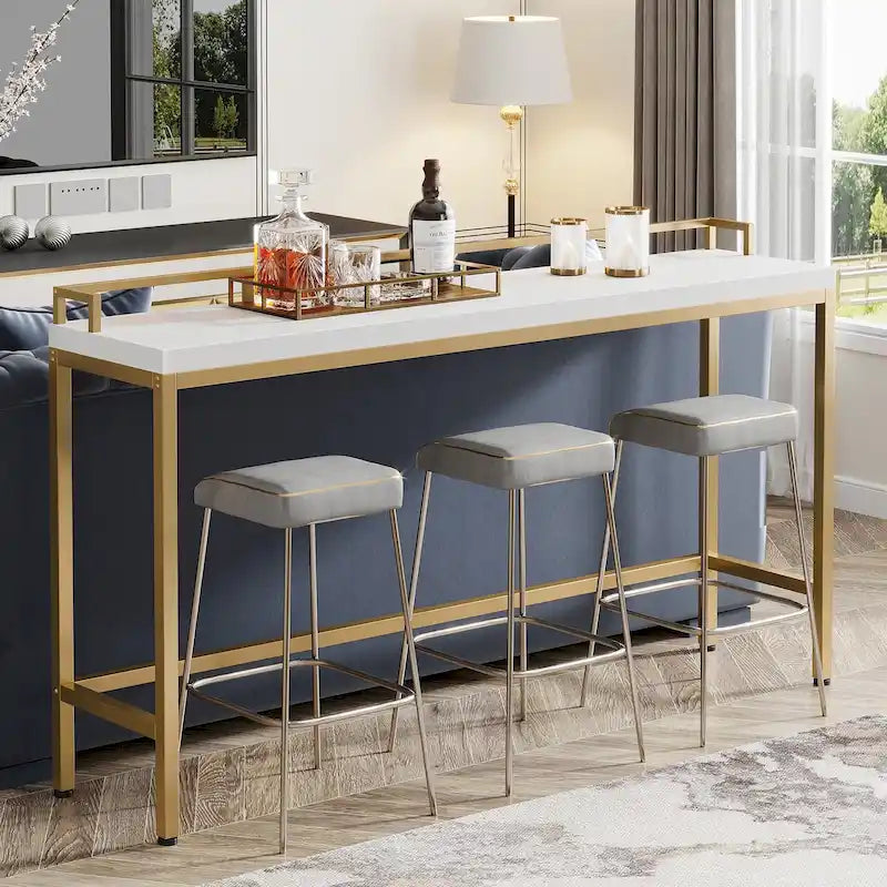 70.9 Extra langer Sofatisch, Konsolentisch hinter dem Sofa, schmaler Flurtisch