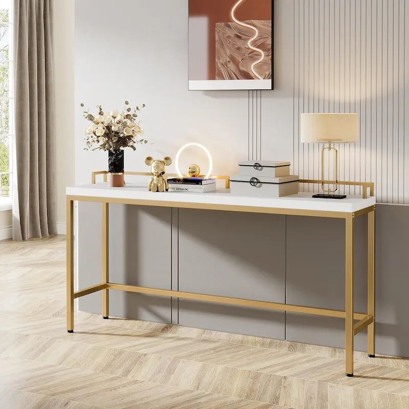 70.9 Extra langer Sofatisch, Konsolentisch hinter dem Sofa, schmaler Flurtisch