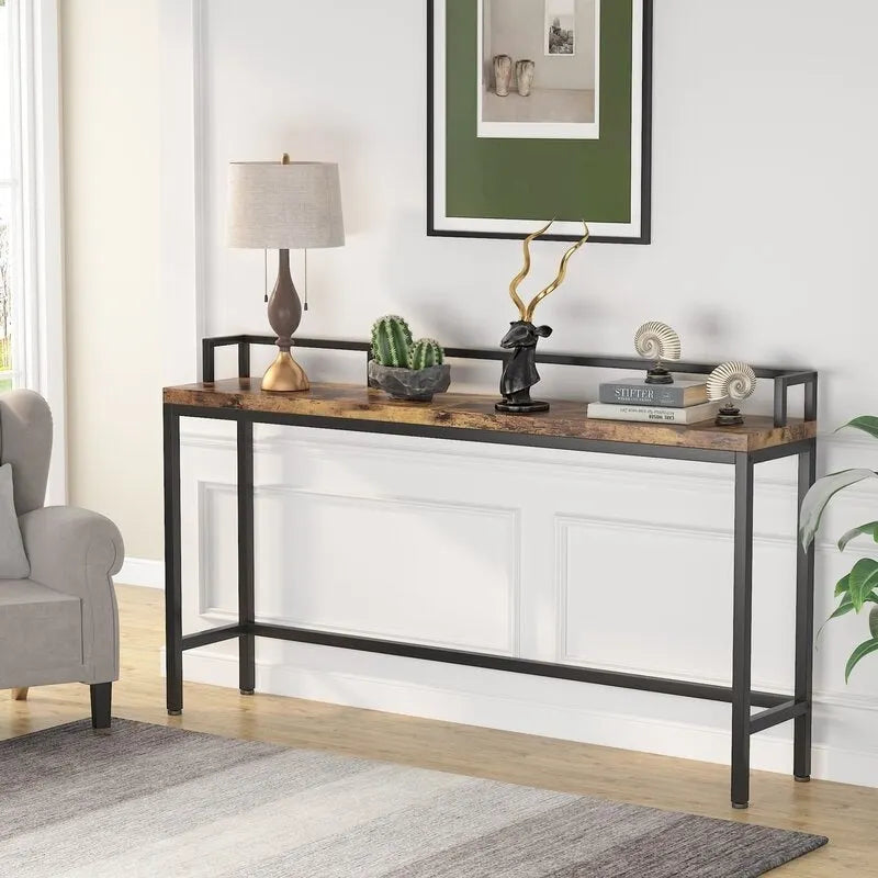 70.9 Extra langer Sofatisch, Konsolentisch hinter dem Sofa, schmaler Flurtisch