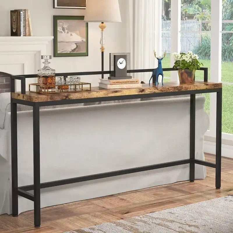70.9 Extra langer Sofatisch, Konsolentisch hinter dem Sofa, schmaler Flurtisch
