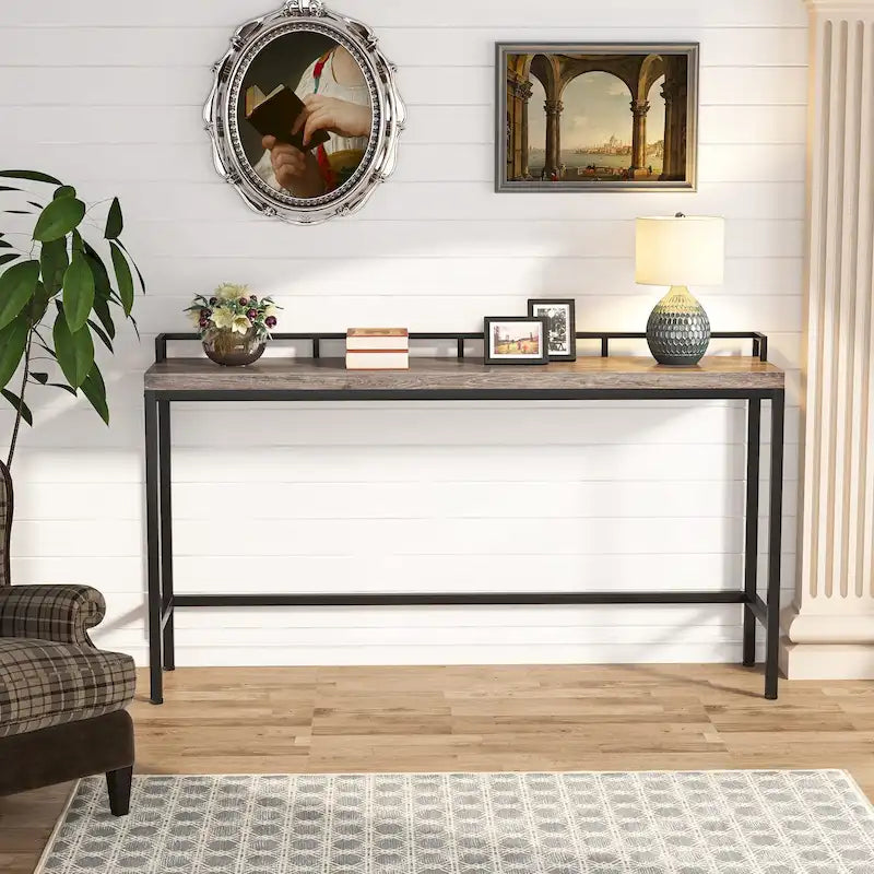 70.9 Extra langer Sofatisch, Konsolentisch hinter dem Sofa, schmaler Flurtisch