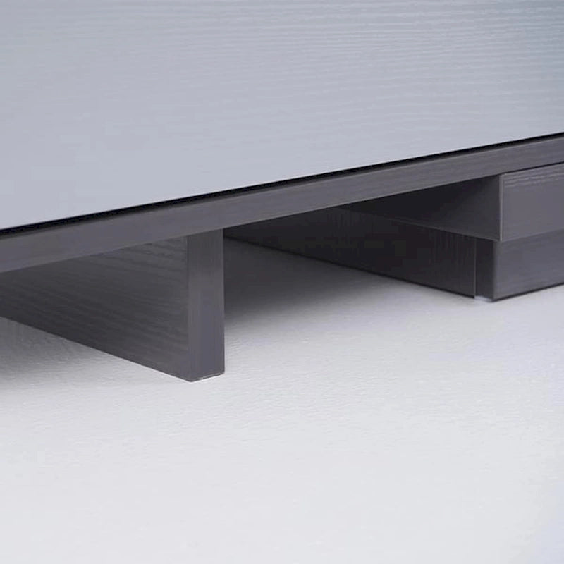 Extendable 118 Modern TV Stand with 3 Spacious Drawers, Adjustable Length Media Console for Living Room
