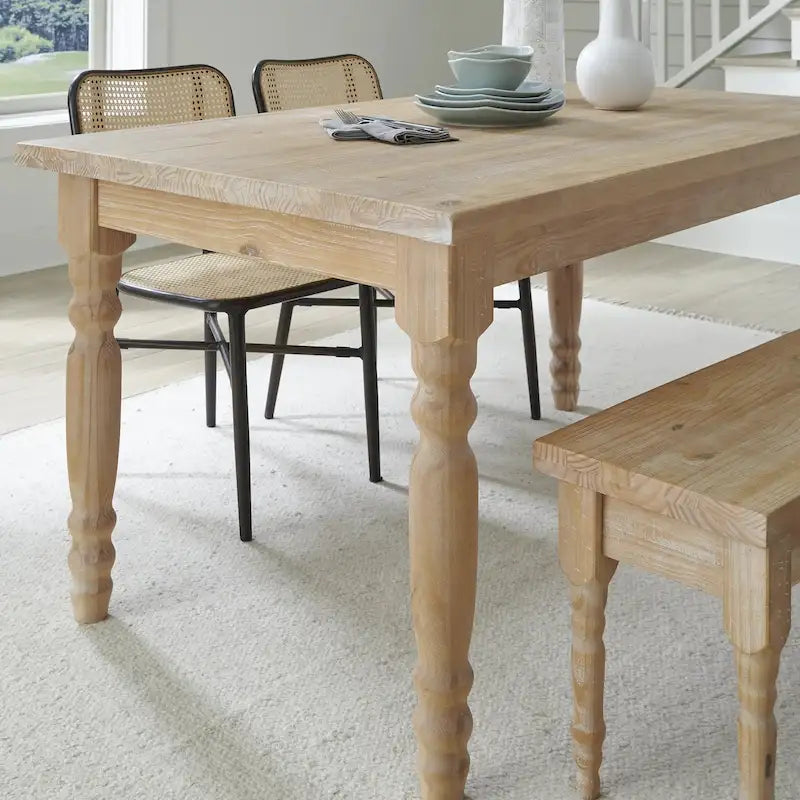 63-inch Solid Wood Dining Table