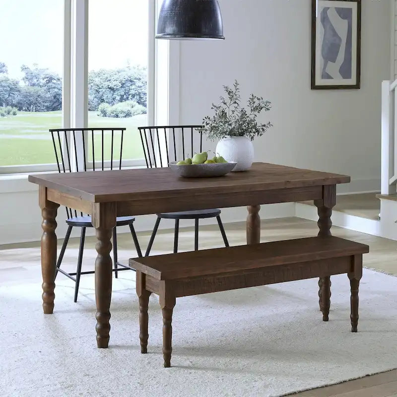 63-inch Solid Wood Dining Table