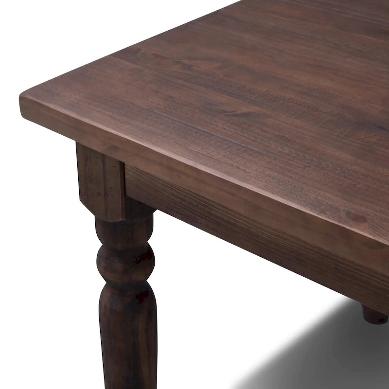 63-inch Solid Wood Dining Table