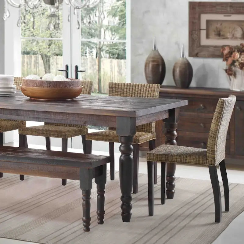 63-inch Solid Wood Dining Table