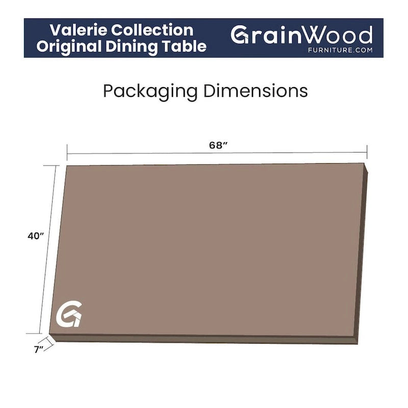 63-inch Solid Wood Dining Table