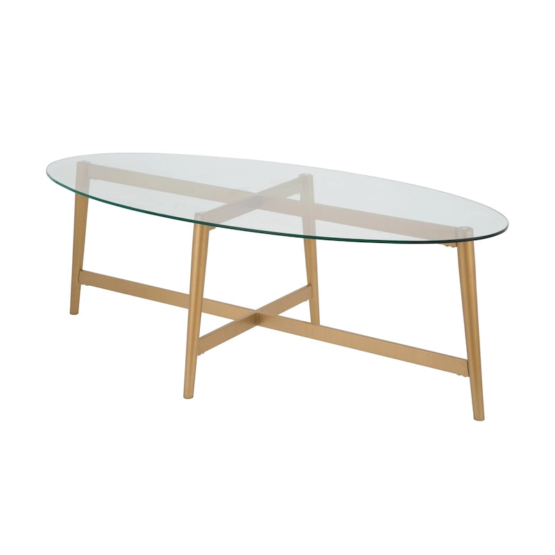 Table basse ovale