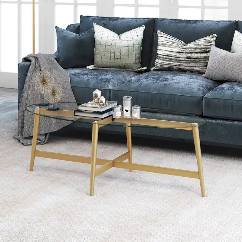 Table basse ovale