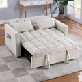 Klassisches 55-Zoll-Zweisitzersofa mit Ausziehfunktion, Knopfheftung und Schlaffunktion – 55W x 68L x 20H