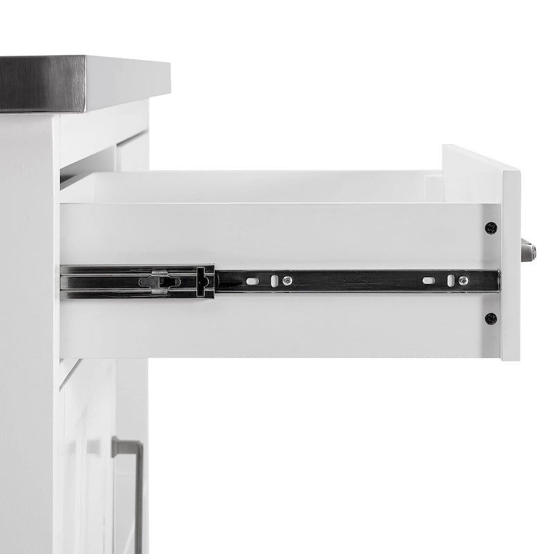 Kuchyňský ostrůvek s horní deskou z nerezové oceli - 28d x 46š x 36.5v