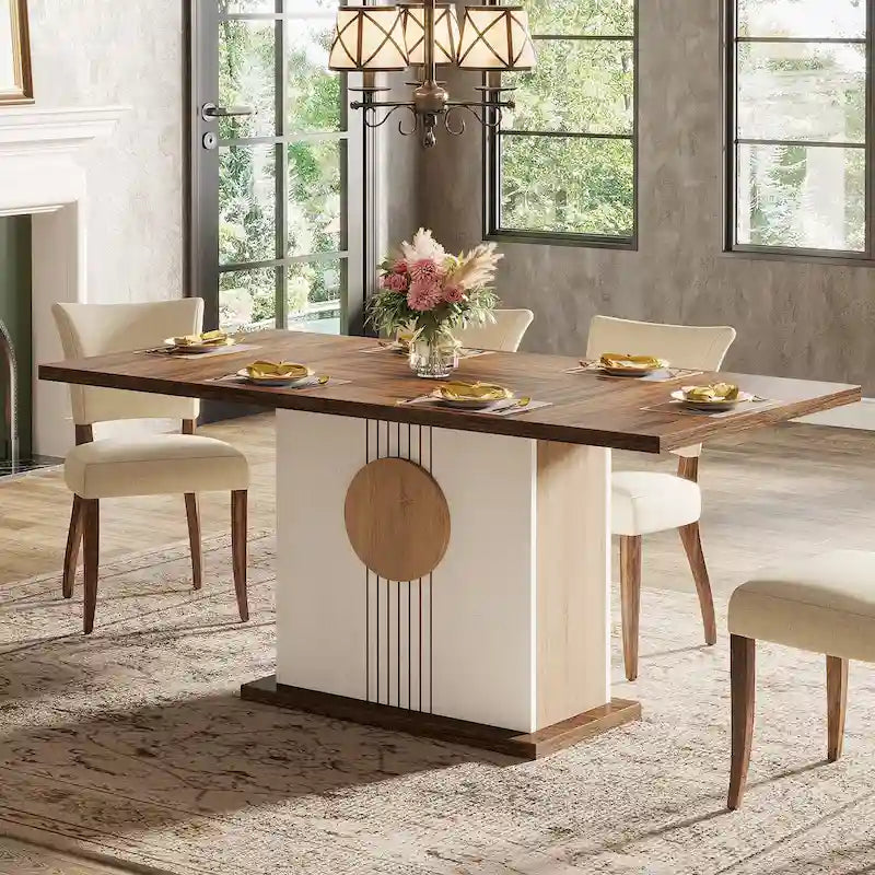 Farmhouse Wood Dining Table