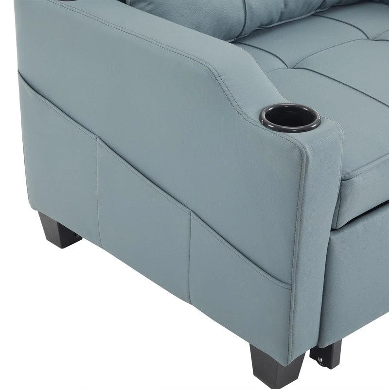 Schlafsessel, Schlafsofa-Sessel 3-in-1, verstellbarer Relaxsessel, Sessel, Sofa, Bett, Leinen
