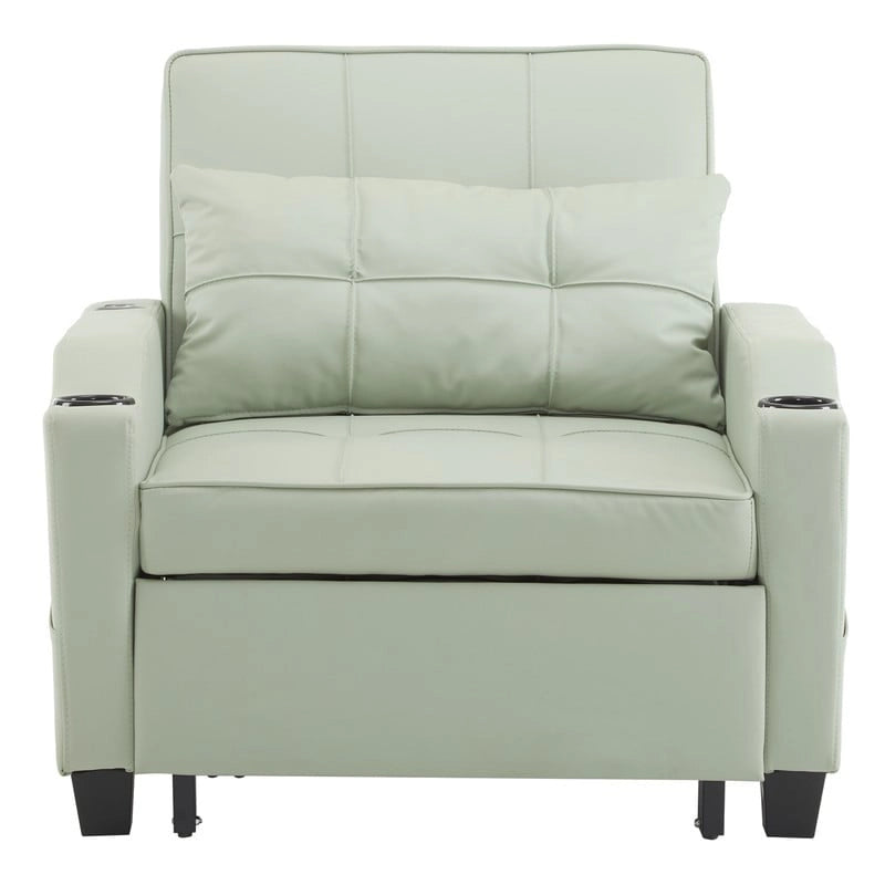 Schlafsessel, Schlafsofa-Sessel 3-in-1, verstellbarer Relaxsessel, Sessel, Sofa, Bett, Leinen