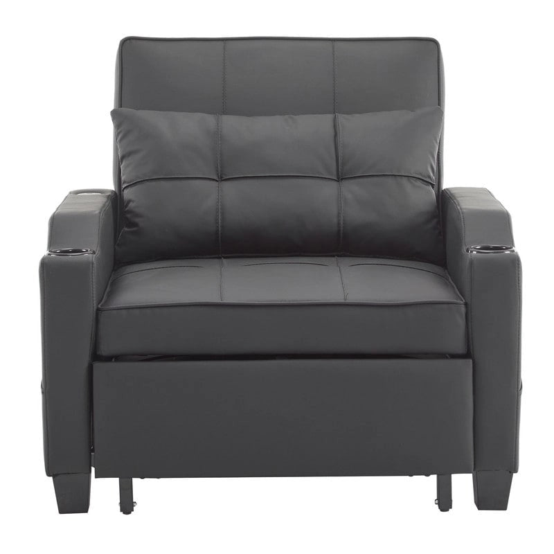 Schlafsessel, Schlafsofa-Sessel 3-in-1, verstellbarer Relaxsessel, Sessel, Sofa, Bett, Leinen