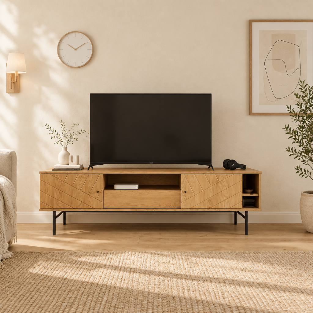 Medienkonsole mit Eichenoptik, 70,6, TV-Möbel