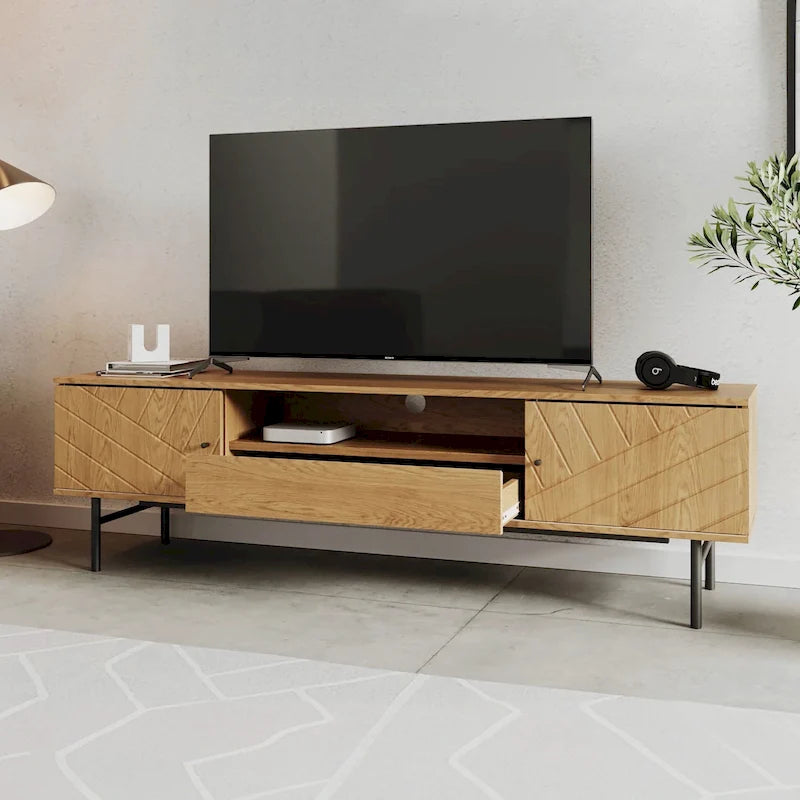 Medienkonsole mit Eichenoptik, 70,6, TV-Möbel