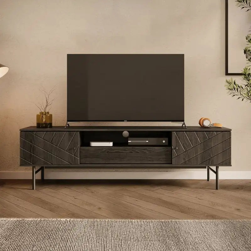 Medienkonsole mit Eichenoptik, 70,6, TV-Möbel