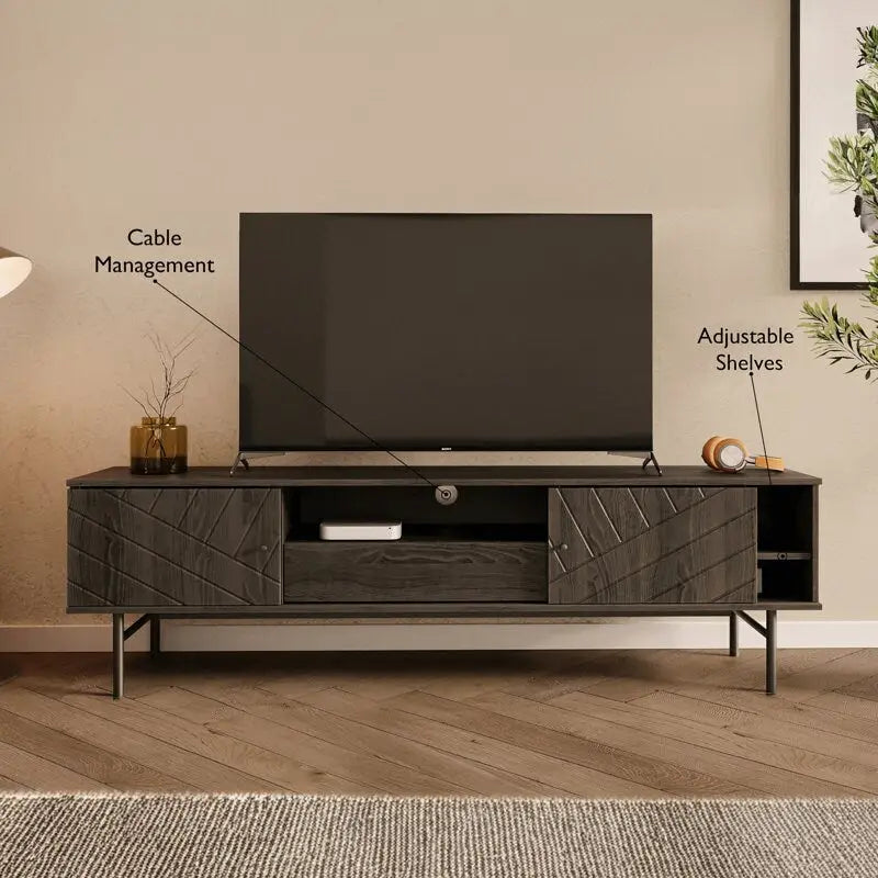 Medienkonsole mit Eichenoptik, 70,6, TV-Möbel
