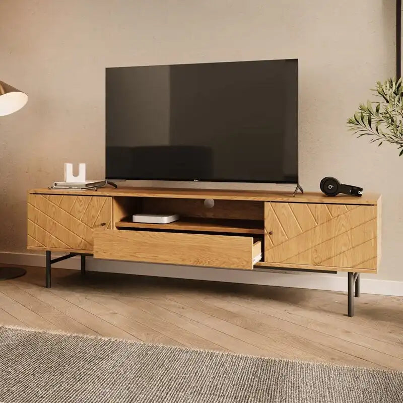 Medienkonsole mit Eichenoptik, 70,6, TV-Möbel