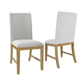 Upholstered Wood Apron Dining Chair - Set of 2
