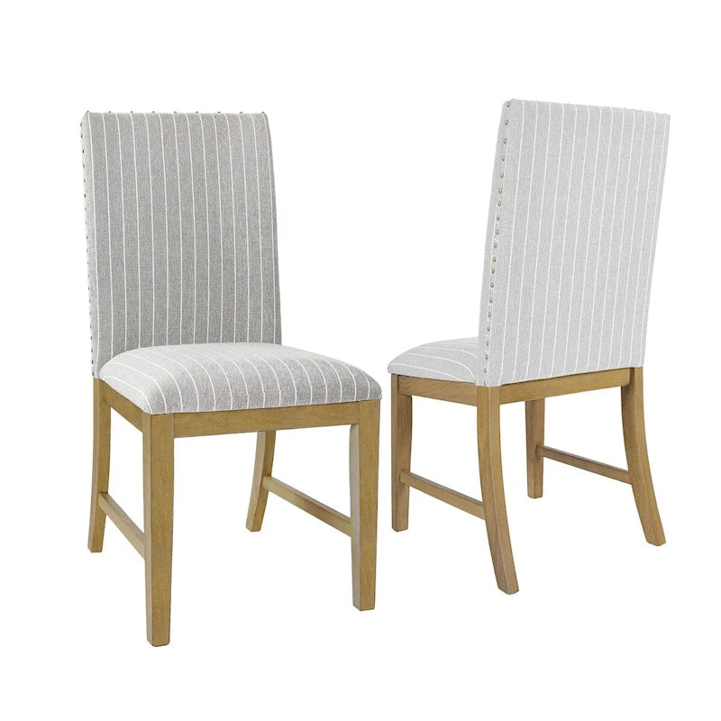 Upholstered Wood Apron Dining Chair - Set of 2