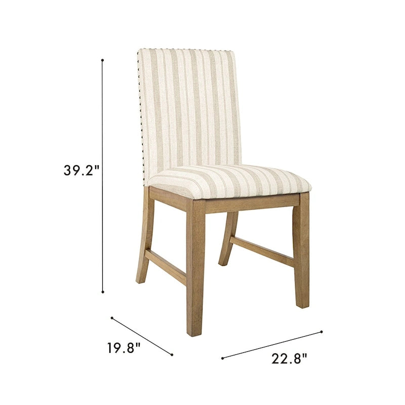 Upholstered Wood Apron Dining Chair - Set of 2